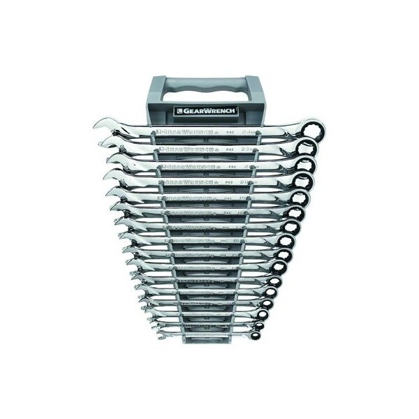 Gearwrench WRENCH SET COMBO RATCH 12 PT MET XL 16 GWR85099 - main